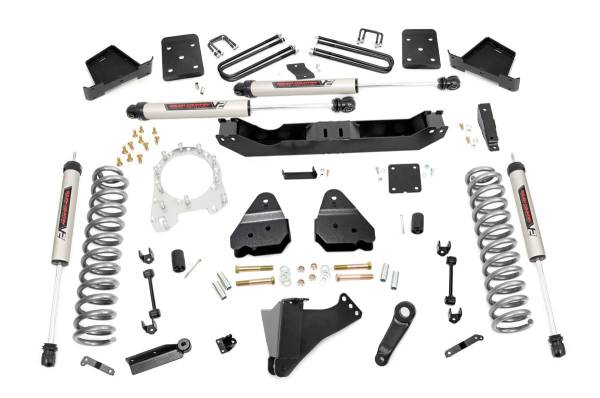 Rough Country - Rough Country Suspension Lift Kit 6 in. Radius Arm Drop Brackets N3 Series Shock Absorbers Can Run Up To 37x12.50 Wheel Designed Anti-Axle Wrap Rear Blocks w/V2 Shocks OVLDS - 51370 - Image 1