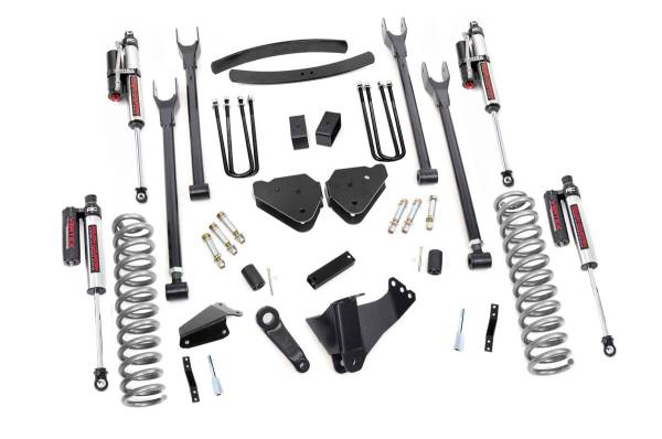 Rough Country - Rough Country Suspension Lift Kit w/Shocks 6 in. 4-Link w/Vertex Reservoir Shocks Incl. Factory Rear Overload Springs - 58050 - Image 1