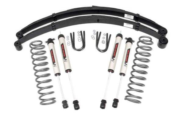 Rough Country - Rough Country Series II Suspension Lift System w/Shocks 3 in. Lift Incl. V2 Monotube Shocks And Leaf Springs - 63070 - Image 1