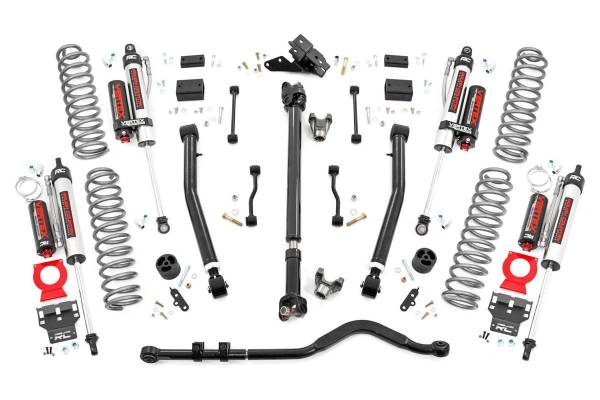 Rough Country - Rough Country Suspension Lift Kit 3.5  Adjustable Lower Control Arms Front/Rear Coil Springs w/Linear Coil Rate Nitrogen Charged Vertex Reservoir Shocks Forged Adjustable Track Bar - 65550 - Image 1