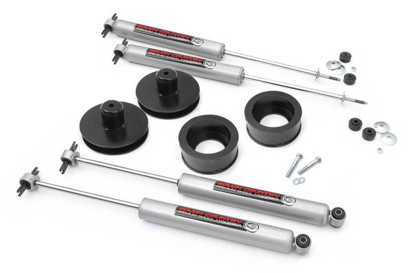 Rough Country - Rough Country Suspension Lift Kit w/Shocks 2 in. Lift Incl. Front and Rear Coil Spring Spacers Front and Rear Premium N2.0 Shocks - 65830 - Image 1