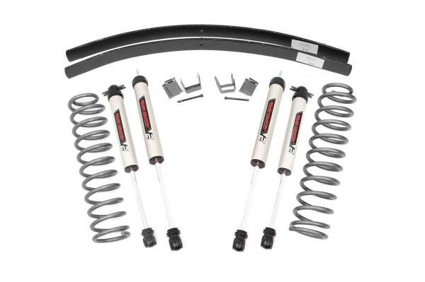 Rough Country - Rough Country Series II Suspension Lift System w/Shocks 3 in. Lift Incl. V2 Monotube Shocks And Add-a-Leafs - 67070 - Image 1