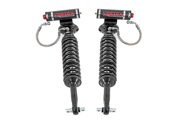 Rough Country - Rough Country Vertex 2.5 Reservoir Coil Over Shock Absorber Set For 6-7.5 in. Lifts Incl. Front Left and Right Vertex Coil Over Shocks Reservoir Mounting Plates Stainless Steel Clamps - 689001 - Image 1