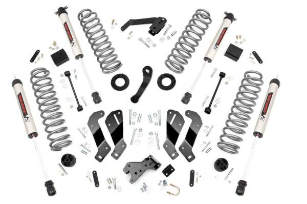 Rough Country - Rough Country Suspension Lift Kit 3.5 in. Front/Rear Coil Springs N3 Shocks Durable 18 mm. Spring Loaded Piston Rod 54 mm. Shock Body Control Arm Drop Brackets Run 35x12.50 Tire - 69370 - Image 1