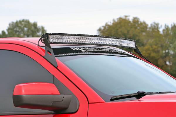 Rough Country - Rough Country LED Light Bar Windshield Mounting Brackets For 54 in. Curved LED Light Bar Upper - 70514 - Image 1