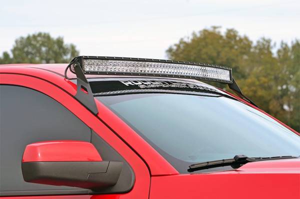 Rough Country - Rough Country LED Light Bar Windshield Mounting Brackets For 54 in. Curved LED Light Bar Upper - 70514B - Image 1