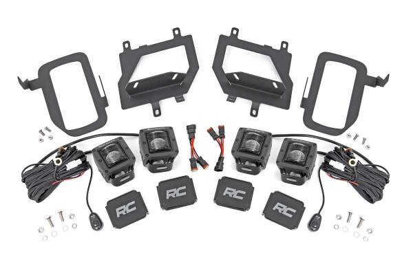 Rough Country - Rough Country Black Series LED Fog Light Kit w/SAE LED Fog Light - 70831 - Image 1