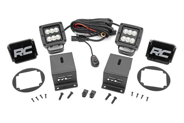 Rough Country - Rough Country LED Fog Light Kit Flood Beam - 70858 - Image 1