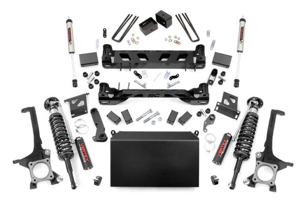 Rough Country - Rough Country Suspension Lift Kit w/Shocks 6 in. Lift Front Vertex Adjustable Coilovers Rear V2 Monotube Shocks - 75257 - Image 1