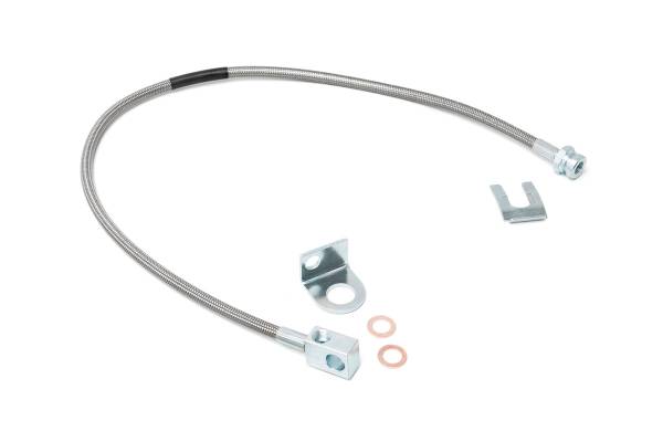 Rough Country - Rough Country Stainless Steel Brake Lines Rear For 4-6 in. Lift - 89703 - Image 1