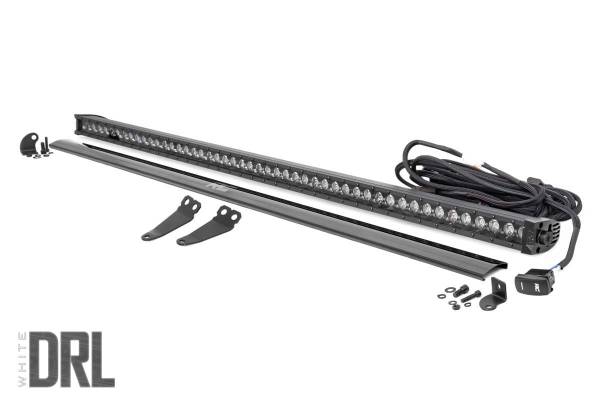 Rough Country - Rough Country LED Lower Windshield Kit Black 50 in. w/White DRL - 93035 - Image 1