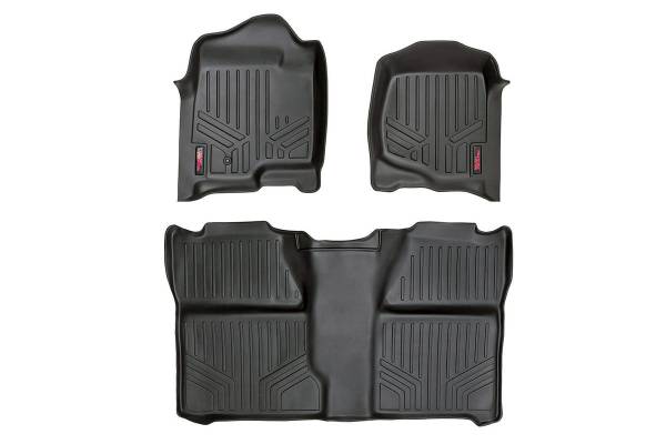 Rough Country - Rough Country Heavy Duty Floor Mats Front And Rear 3 pc. - M-20713 - Image 1