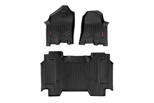 Rough Country - Rough Country Heavy Duty Floor Mats Front and Rear Full Console - M-31412 - Image 1