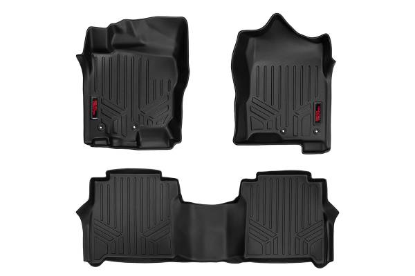 Rough Country - Rough Country Heavy Duty Floor Mats Front And Rear 3 pc. - M-81712 - Image 1