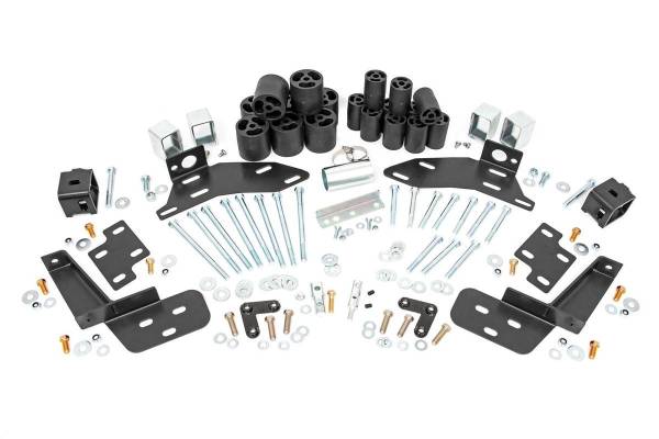 Rough Country - Rough Country Body Lift Kit 3 in. Lift Incl. Body Lift Pucks Bumper Brackets Steering Extension Hardware - RC703 - Image 1