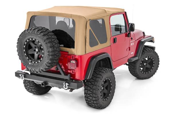 Rough Country - Rough Country Soft Top Spice Denim Vinyl Coated Polyester Cotton Leak-Proof Windows Wrinkle-Free Fit Hook/Loop Attachments - RC85350.70 - Image 1