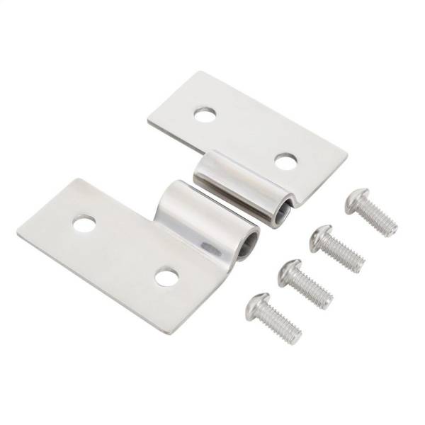 Smittybilt - Smittybilt Lower Door Hinge Bracket Pair Stainless Steel No Drilling Installation Front - 7407 - Image 1