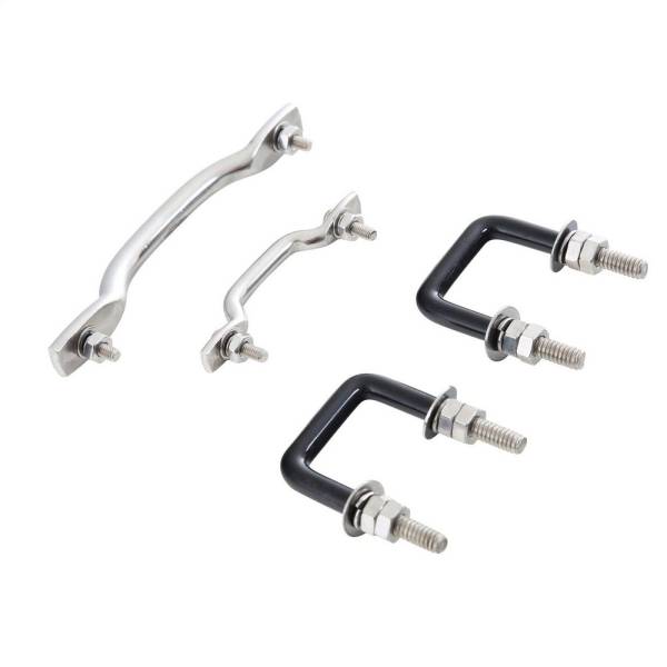 Smittybilt - Smittybilt Windshield Tie Down Kit Stainless Steel No Drill Installation - 7411 - Image 1