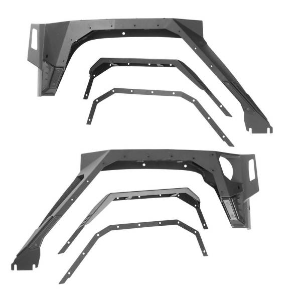 Smittybilt - Smittybilt XRC Rocker Guard w/Step Textured Black Powder Coat - 76889 - Image 1