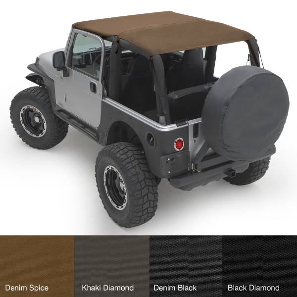 Smittybilt - Smittybilt Extended Top Spice No Drill Installation Requires PN[90104] If Vehicle Does Not Have Windshield Channel - 93617 - Image 1