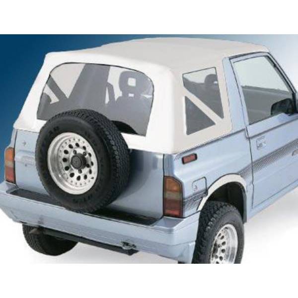 Smittybilt - Smittybilt Replacement Soft Top White Incl. 2 Front Replacement Upper Door Skins - 98752 - Image 1