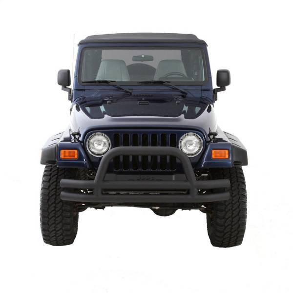 Smittybilt - Smittybilt Front Bumper w/Hoop Black Texture No Drill Installation - JB48-FT - Image 1