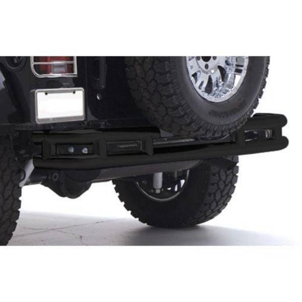 Smittybilt - Smittybilt Rear Bumper w/Hitch Stainless Steel No Drill Installation - JB48-RHS - Image 1