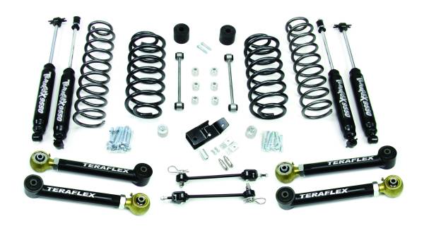 TeraFlex - TJ 3" Lift Kit w/ 4 Lower FlexArms & 9550 Shocks - Image 1