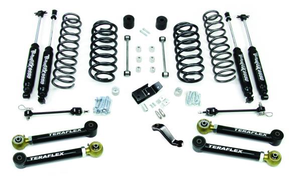 TeraFlex - TJ 4" Lift Kit w/ 4 Lower FlexArms, Trackbar & 9550 Shocks - Image 1