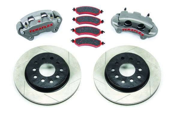 TeraFlex - JK Front Big Brake Kit w/ Slotted Rotors - Image 1