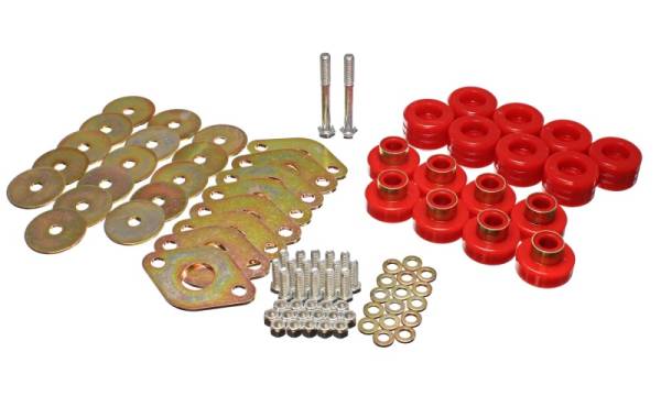 Energy Suspension - Energy Suspension BODY MOUNT SET W/HARDWARE 2.4111R - Image 1