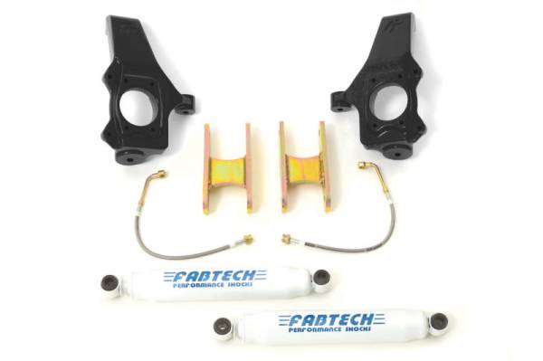 Fabtech - Fabtech 3" SPINDLE SYS W/PERF SHKS 04-08 GM COLORADO/CANYON 2WD K1013 - Image 1