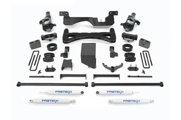 Fabtech - Fabtech 6" PERF SYS W/PERF SHKS 01-10 GM C/K2500HD, C/K3500 NON DUALLY K1014 - Image 1