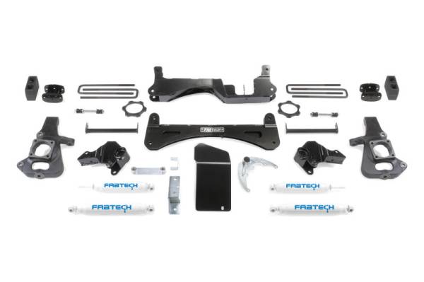 Fabtech - Fabtech 6" RTS SYS W/PERF SHKS 01-10 GM C/K2500HD/3500HD K1045 - Image 1