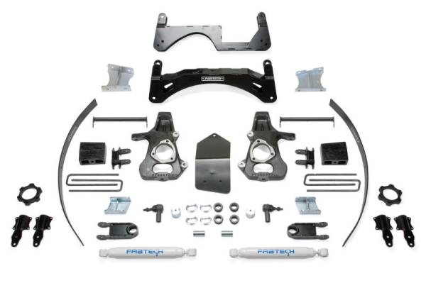 Fabtech - Fabtech 6" BASIC SYS W/ PERF SHKS 14-18 GM C/K1500 P/U W/ OE FORG STL UCA K1067 - Image 1