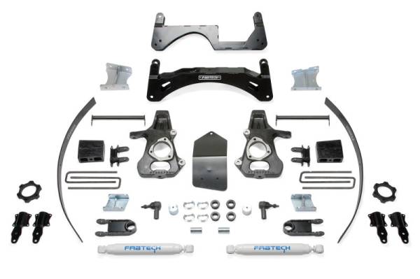 Fabtech - Fabtech 6" BASIC SYS W/ PERF SHKS 14-18 GM K1500 P/U W/ OE ALM OR STMP STL UCA K1068 - Image 1