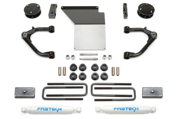 Fabtech - Fabtech 3" UNIBALL UCA SYS W/PERF SH 14-18 GM C/K1500 P/U W/ OE ALM OR STMP STL UCA K1071 - Image 1