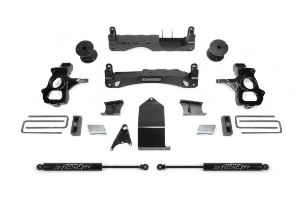 Fabtech - Fabtech 4" BASIC SYS W/ STEALTH 14-18 GM C/K1500 P/U W/ OE ALM OR STMP STL UCA K1119M - Image 1