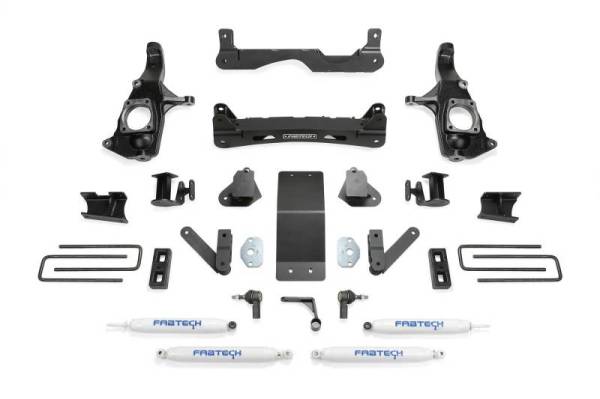 Fabtech - Fabtech 4" BASIC SYS W/PERF SHKS 2011-19 GM 2500HD 2WD/4WD K1121 - Image 1