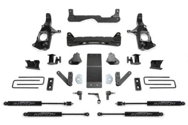 Fabtech - Fabtech 4" BASIC SYS W/STEALTH SHKS 2011-19 GM 2500HD 2WD/4WD K1121M - Image 1