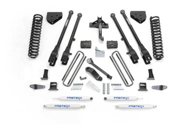 Fabtech - Fabtech 6" 4LINK SYS W/COILS & PERF SHKS 08-10 FORD F450/550 4WD K2054 - Image 1