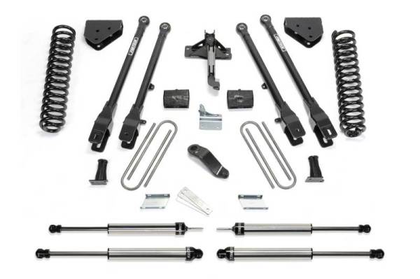 Fabtech - Fabtech 6" 4LINK SYS W/COILS & DLSS SHKS 2011-13 FORD F450/550 4WD 10 LUG K2157DL - Image 1