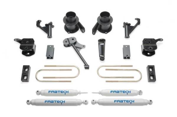 Fabtech - Fabtech 5" BASIC KIT W/PERF SHKS 2013-18 RAM 3500 4WD W/FACTORY RADIUS ARMS K3058 - Image 1