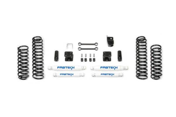 Fabtech - Fabtech 3" SPORT SYSTEM W/ PERF SHKS 2007-18 JEEP JK 2-DOOR K4047 - Image 1