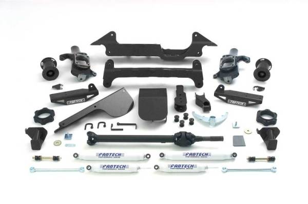 Fabtech - Fabtech 6" PERF SYS W/PERF SHKS 03-05 HUMMER H2 SUV/SUT 4WD W/RR AIR BAGS K5001 - Image 1