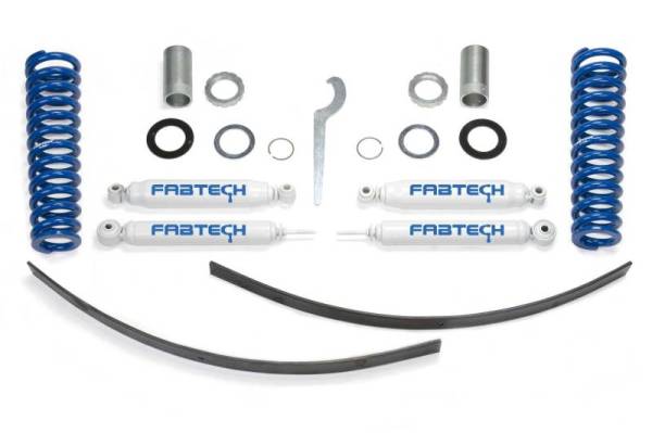 Fabtech - Fabtech 0-3.5" BASIC ADJ C/O SYS W/ PERF RR SHKS 95.5-04 TOYOTA TACOMA PRNNR 6 LUG MDLS K7015 - Image 1