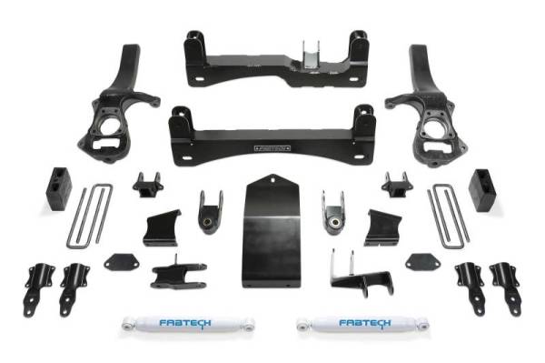 Fabtech - Fabtech 6" BASIC SYS W/ PERF SHKS 2019-22 GM K1500 P/U K1132 - Image 1