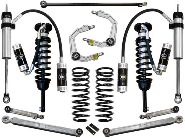 ICON Vehicle Dynamics - ICON Vehicle Dynamics 10-UP FJ/10-UP 4RUNNER 0-3.5" STAGE 6 SUSPENSION SYSTEM W BILLET UCA K53066 - Image 1