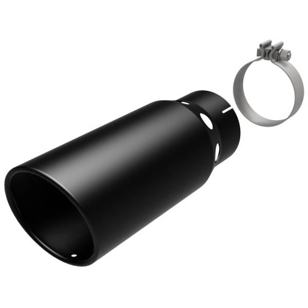 MagnaFlow Exhaust Products - Magnaflow Black Series Tip W/Clamp 5x20 4 ID BLACK - Image 1