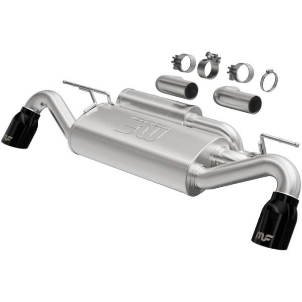 MagnaFlow Exhaust Products - MagnaFlow Exhaust Products Street Series Black Chrome Axle-Back System 19553 - Image 1